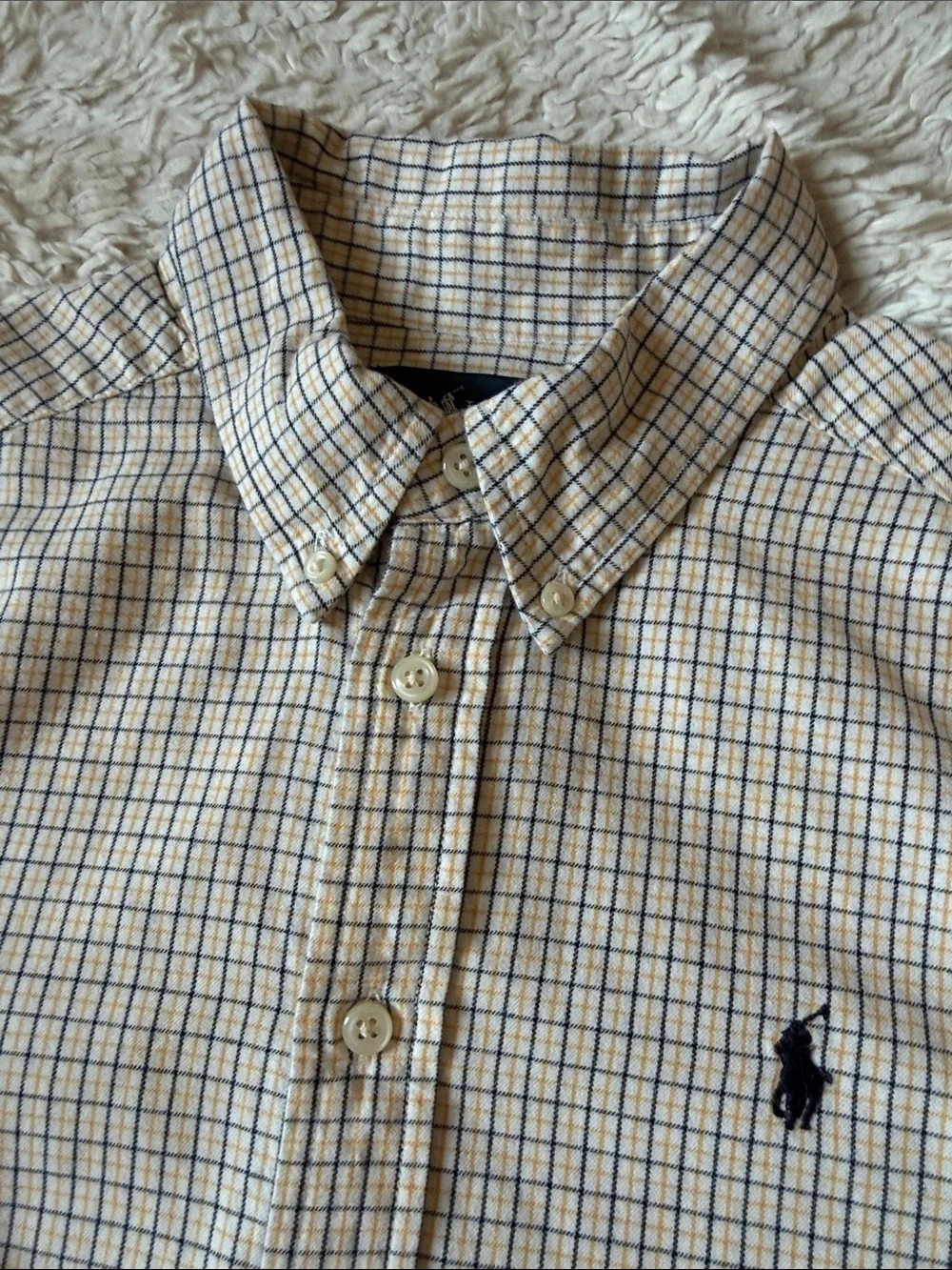 Ralph Lauren Button-Down Plaid Shirt for boy size 10-12